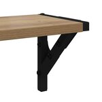 vidaXL Étagères Murales 2 Pièces Chêne artisanal 80 x 15 x 15 5 cm