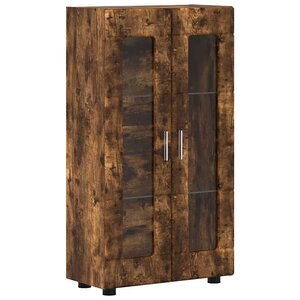 vidaXL Buffet Chêne fumé 55 5 x 29 x 100 cm Bois d'ingénierie