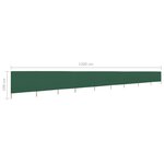 vidaXL Paravent 9 panneaux Tissu 1200 x 160 cm Vert