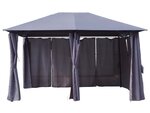 Tonnelle-pergola "rosita" gris en polyester - 4 x 3 x 2.6 m