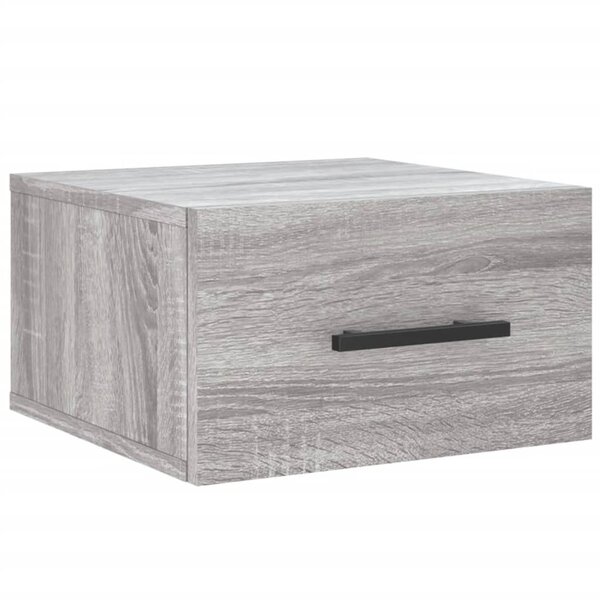 vidaXL Table de chevet murale sonoma gris 35x35x20 cm
