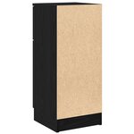 vidaXL Buffets 2 Pièces Chêne Noir 30x30x70 cm Bois d'ingénierie