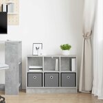 vidaXL Buffet Gris béton 73 5 x 22 5 x 53 5 cm