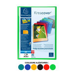 Protège document personnalisable PP Kreacover 120 vues assortis EXACOMPTA