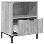 vidaXL Tables de chevet avec tiroir 2 Pièces Sonoma gris 49 x 36 x 61 cm