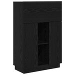 vidaXL Bureau d'écriture en chêne noir Chêne noir Bois d'ingénierie Moyen
