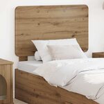 vidaXL Tête de lit Chêne artisanal 90 cm Bois d'ingénierie