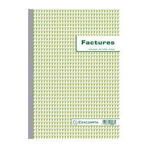 Manifold Factures 29 7x21cm 50 Feuillets Dupli Autocopiants - Motif  - X 5 - Exacompta