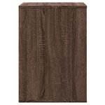 vidaXL Commode d'angle chêne marron 60x41x58 cm bois d'ingénierie