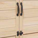 vidaXL Abri de jardin Naturel 106 5 x 56 x 176 cm Bois de Sapin Massif