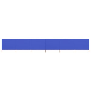 vidaXL Paravent 6 panneaux Tissu 800 x 120 cm Bleu azuré