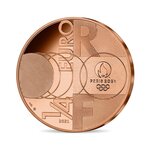 Monnaie de 1/4€ Jeux Olympiques de Paris 2024 - Handover - De Tokyo à Paris