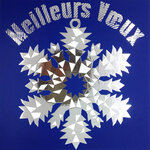 Carte Meilleurs Vœux avec Enveloppe Blanche 15x15cm