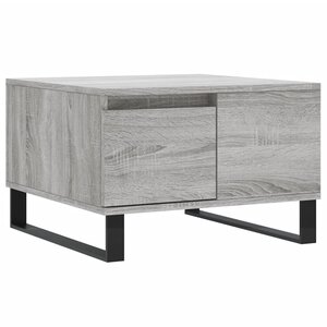 vidaXL Table basse sonoma gris 55x55x36 5 cm bois d'ingénierie
