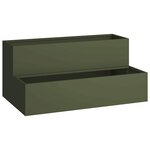 vidaXL Cache-pot de jardin Vert olive 100 x 60 x 45 cm
