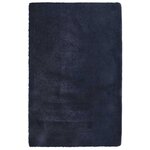 vidaXL Tapis Shaggy à poils longs NAVARRA bleu marine 130x200 cm