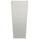 vidaXL Jardinières 2 Pièces 35x35x75 cm acier inoxydable