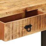 vidaXL Table console 110 x 30 x 76 cm Bois de manguier massif
