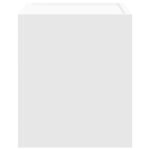 vidaXL Table de chevet murale blanc 45x30x35 cm