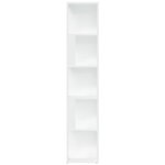 vidaXL Armoire d'angle Blanc 33x33x164 5 cm Bois d'ingénierie