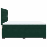 vidaXL Sommier à lattes de lit et matelas Vert foncé 140x200cm Velours
