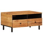 vidaXL Table basse 80x54x40 cm bois massif d'acacia