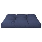 vidaXL Coussin de palette bleu marine 80x80x12 cm tissu