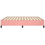 vidaXL Cadre de lit Rose 160x200 cm Velours