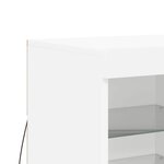 vidaXL Buffet avec lumières LED blanc 41x37x67 cm