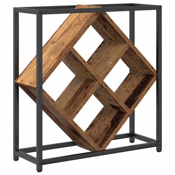vidaXL Étagère à vin Bois ancien 51 x 18 x 52 5 cm Bois d'ingénierie