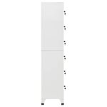 vidaXL Armoire à casiers Gris clair 38x40x180 cm Acier