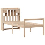 vidaXL Lit bibliothèque sans matelas 90x190 cm bois de pin massif