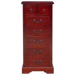 vidaXL Commode Marron 45 x 35 x 100 5 cm Bois de Mahogany Massif