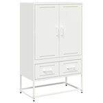 vidaXL Buffet haut blanc 68x39x111 5 cm acier
