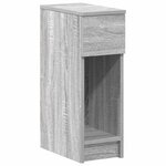 vidaXL Tables de chevet avec tiroir 2 Pièces sonoma gris 20x36x60 cm