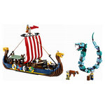 31132 Le bateau viking et le serpent de midgard ® Creator