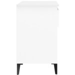 vidaXL Armoire à chaussures Blanc 70x36x60 cm Bois d'ingénierie