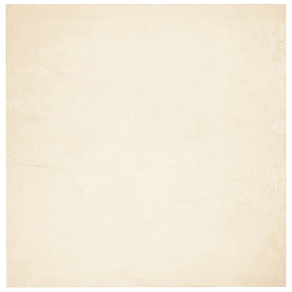 vidaXL Tapis HUARTE à poils courts doux et lavable crème 200x200 cm