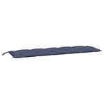 vidaXL Coussin de banc de jardin bleu marine 180x50x7 cm tissu oxford