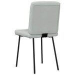 vidaXL Chaises à manger lot de 6 gris clair velours