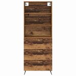 vidaXL Haut Armoire Bois Ancien 69 5 x 34 x 180 cm Bois d'ingénierie