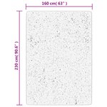vidaXL Tapis OVIEDO à poils courts vert 160x230 cm