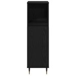 vidaXL Ensemble de meubles de salle de bain 3 pièces chêne noir bois d'ingénierie
