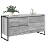 vidaXL Meuble TV Gris Sonoma 100 x 36 x 49.5 cm Bois d'ingénierie