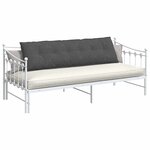 vidaXL Coussin de Dos Gris foncé 180 x 50 cm Tissu en velours côtelé