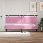 vidaXL Tête de lit suspendue Rose tissu