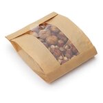 Sachet kraft avec fenêtre biodégradable (lot de 1000)