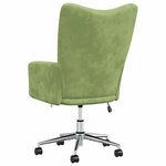 vidaXL Chaise de relaxation Vert clair Velours