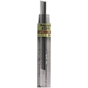 Etui de 12 mines HI-POLYMER SUPER 0 3 mm HB x 12 PENTEL