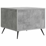 vidaXL Table basse Gris béton 49 x 50 x 40 cm Bois d'ingénierie